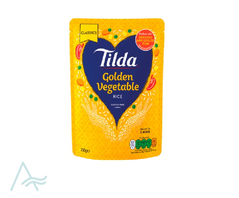 TILDA STEAM GOLDEN VEGETABLE RICE 250G